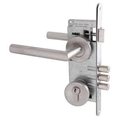 Cerradura Embutida Niza  B40 Oficina/Dormitorio Inoxidable