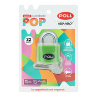 Candado POLI POP 32mm VERDE