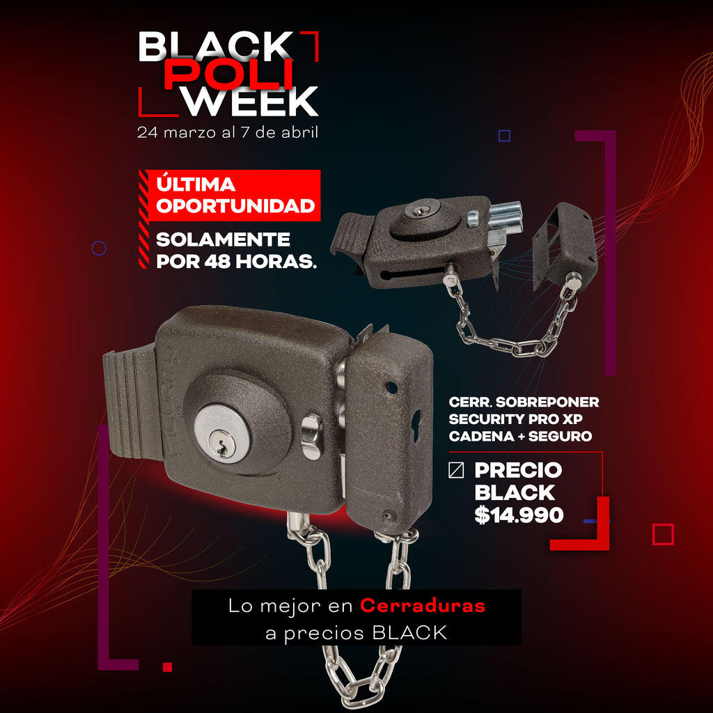 Cerradura Sobreponer Security Pro Cadena seguridad - Puerta