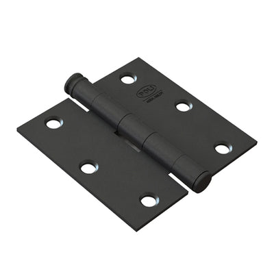 Bisagra de Acero Poli 3.5" x 3.5" Rústica Negra
