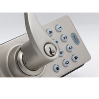 Cerradura Digital Poli 400 Exterior Color Niquel con Código y Llave