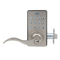 Cerradura Digital Poli 400 Exterior Color Niquel con Código y Llave