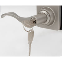 Cerradura Digital Poli 400 Exterior Color Niquel con Código y Llave