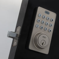 Cerrojo Digital Poli 300 Exterior Color Niquel con Código y Llave