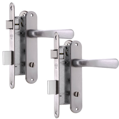 Pack 2 Cerraduras Embutidas Futura B40 Baño Inoxidable