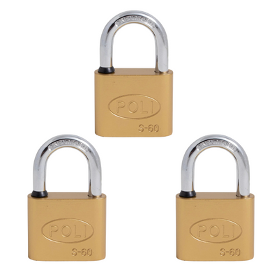 Pack 3 Candados Serie S 60mm