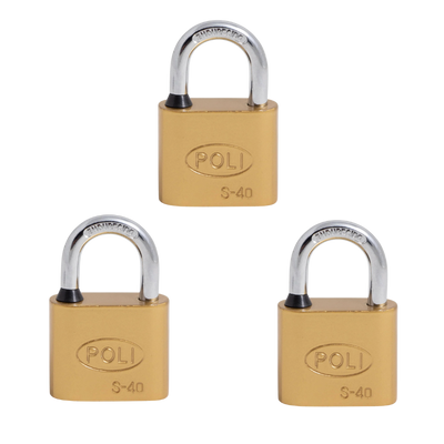 Pack 3 Candados Serie S 40mm