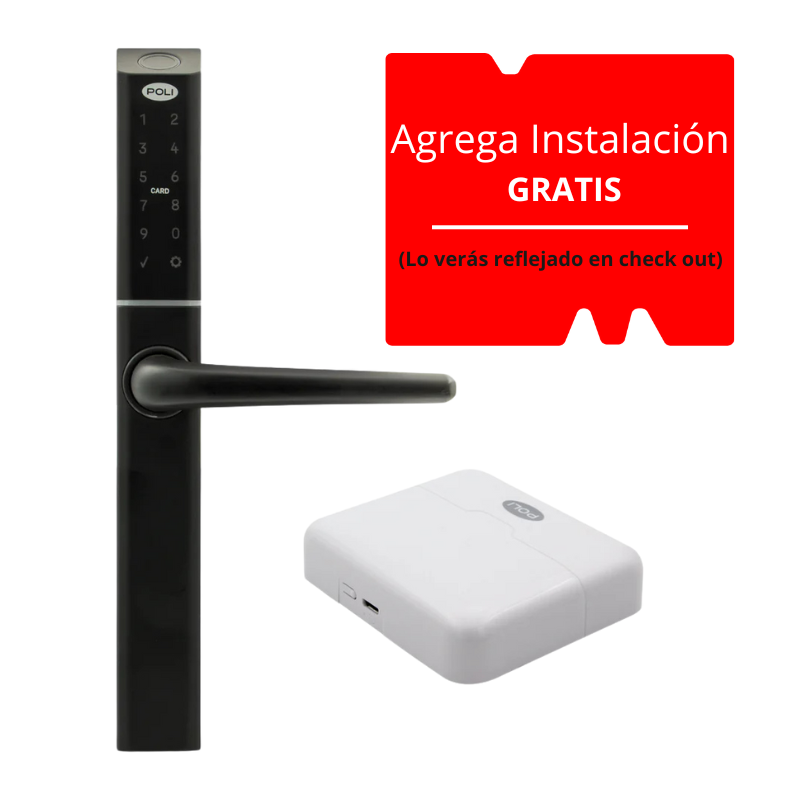 Smart Pack Cerradura Digital Smart 1300 + Hub Poli Home