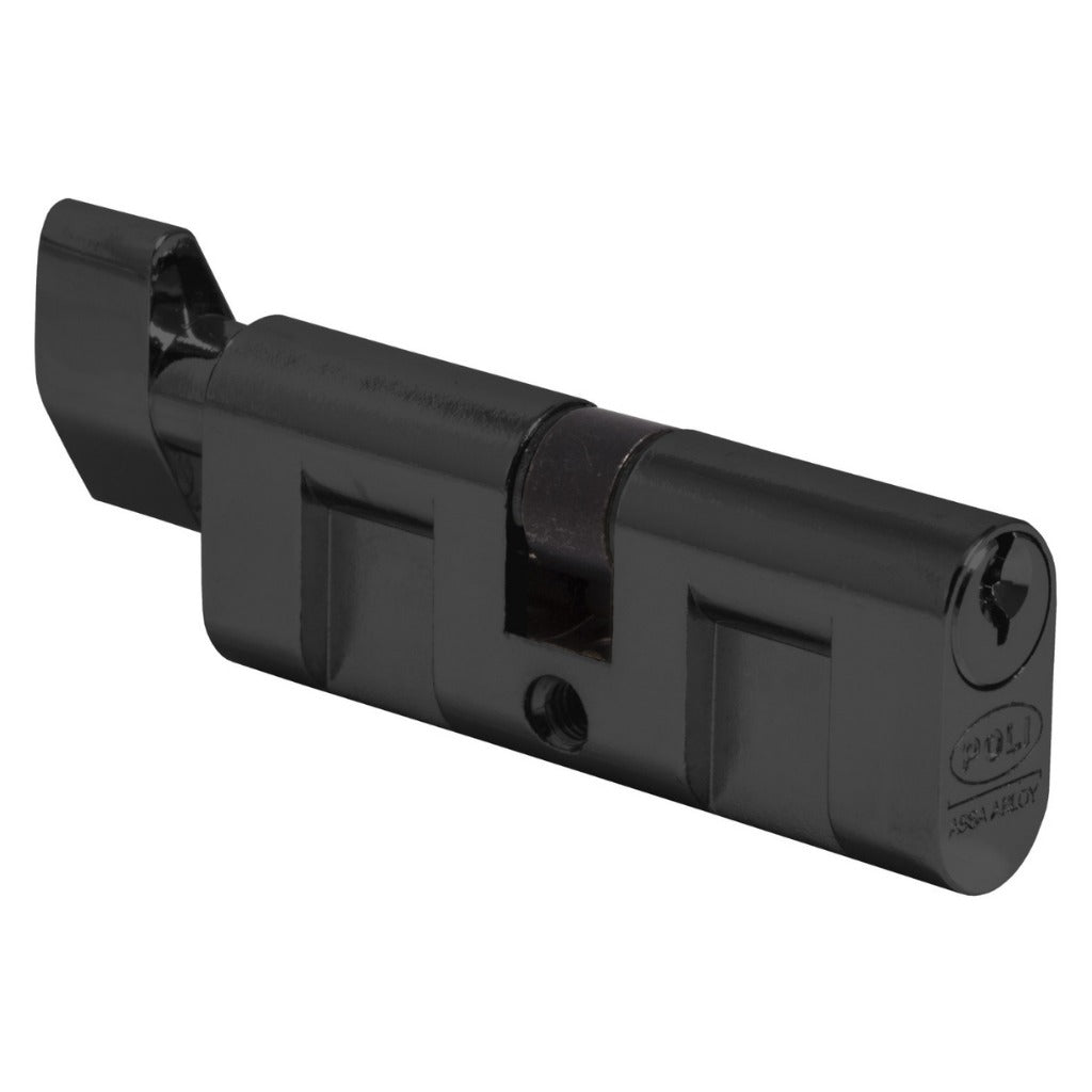 Cilindro Oval 70 mm Dormitorio 5 Pin 3Llaves/Perilla negro