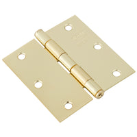 Pack de 3 Bisagras Poli de Acero 3.5 x 3.5 Bronce Pulido