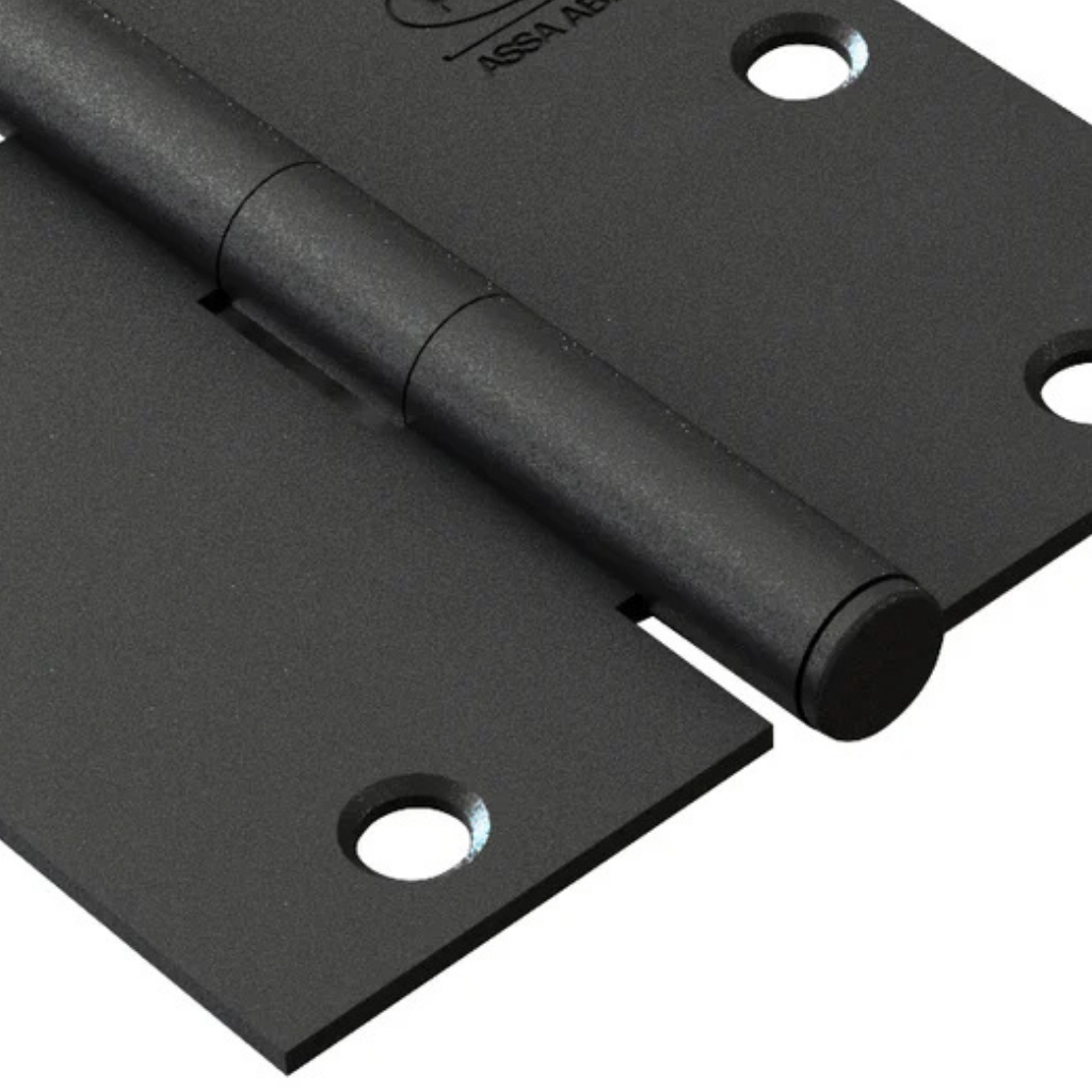 Bisagra de Acero Poli 3x3 Rústica color Negro