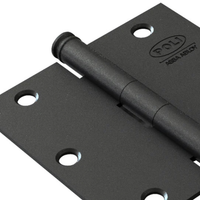 Bisagra de Acero Poli 3x3 Rústica color Negro