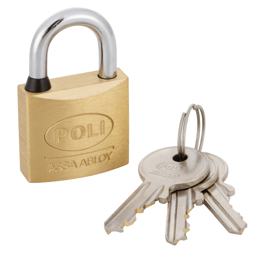 Candado de bronce marca poli anticorrosion para uso interior y exterior