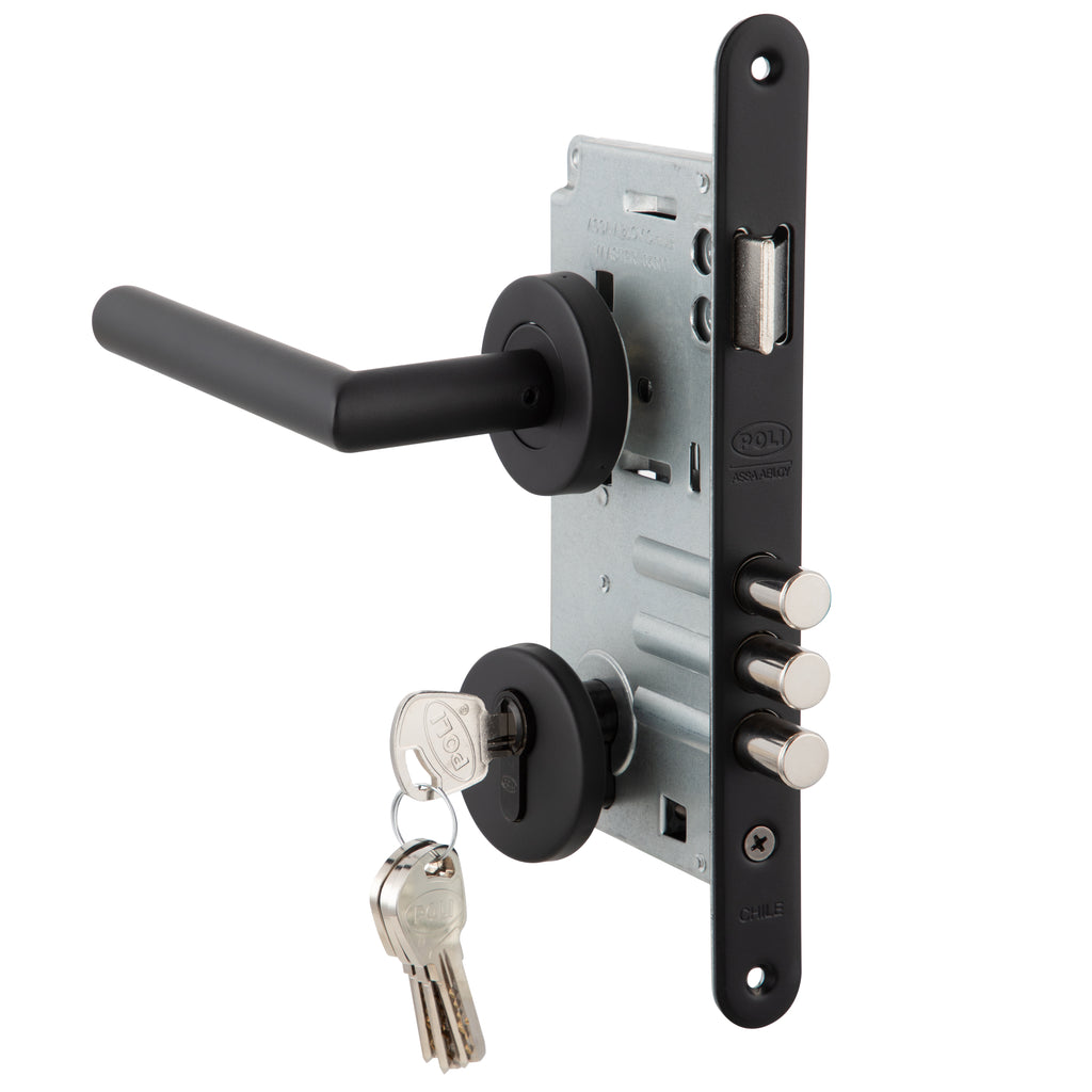 cerradura con cerrojo de 3 pitones para puerta principal