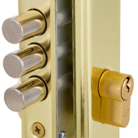 Cerradura Embutida Anna B40 Bronce para Puerta de Acceso Izquierda con Manilla Interior