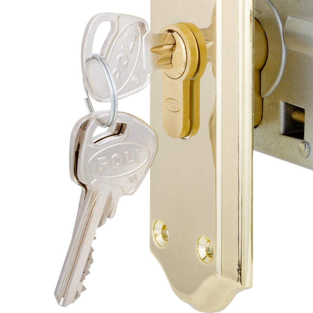 Cerradura Embutida Anna B40 Bronce para Puerta de Acceso Derecha con Manilla Interior