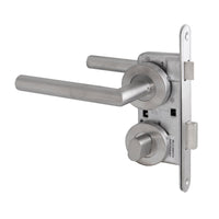 Cerradura Embutida Niza B40 Inoxidable de Baño y Dormitorio