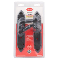 Cerradura Embutida Rústica B40 Negra de Baño