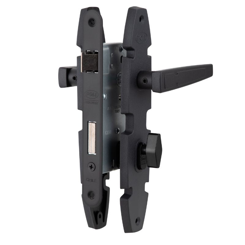 chapa embutida para baño negro