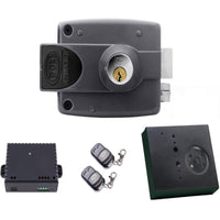 Kit Cerradura Sobreponer Eléctrica 3010 Control Remoto