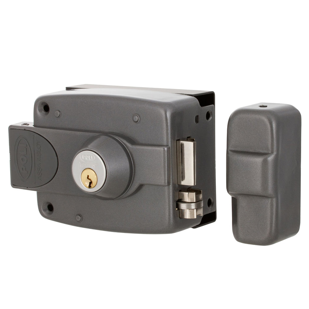 Cerradura Sobreponer Eléctrica Poli 3010 Cilindro Ajustable