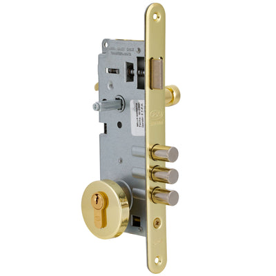 Cerradura Embutida Anna B40 Bronce para Puerta de Acceso Izquierda con Manilla Interior