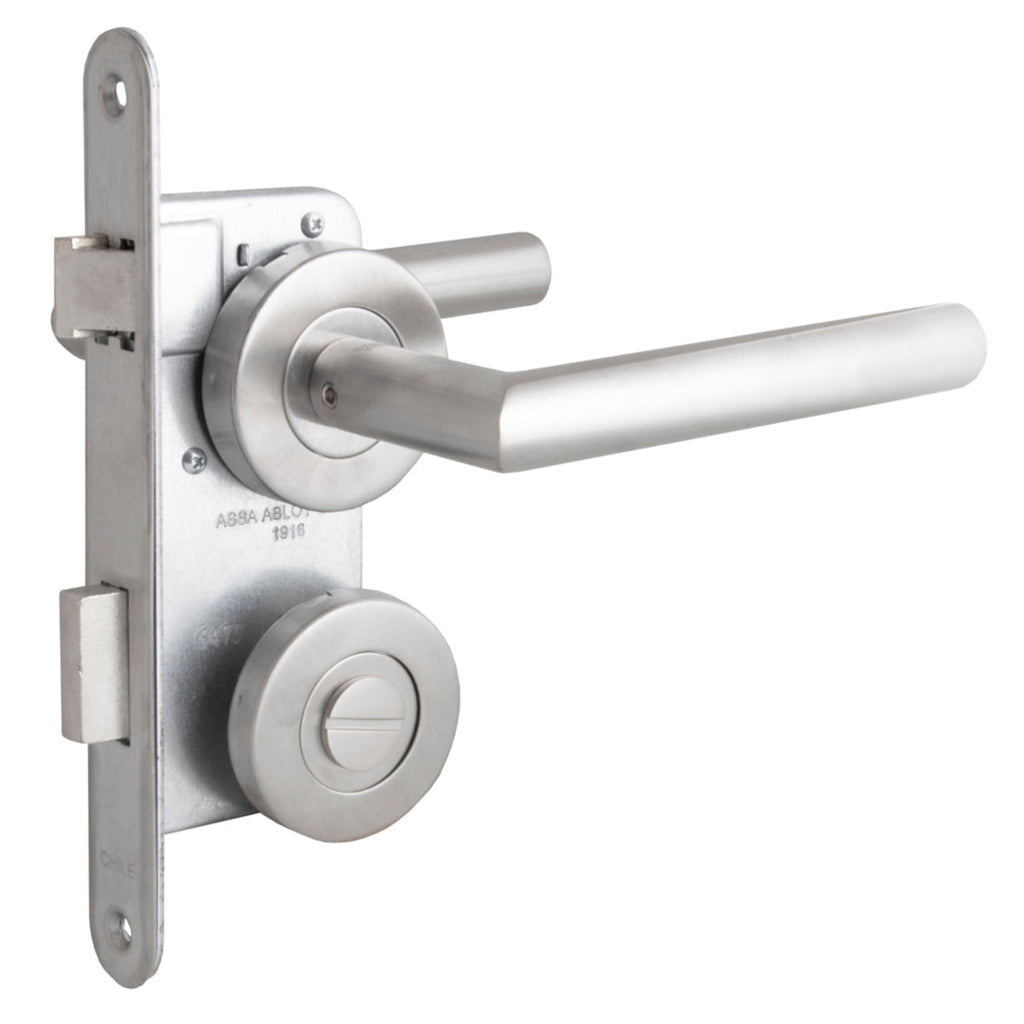 Cerradura Embutida Niza B40 Inoxidable de Baño y Dormitorio