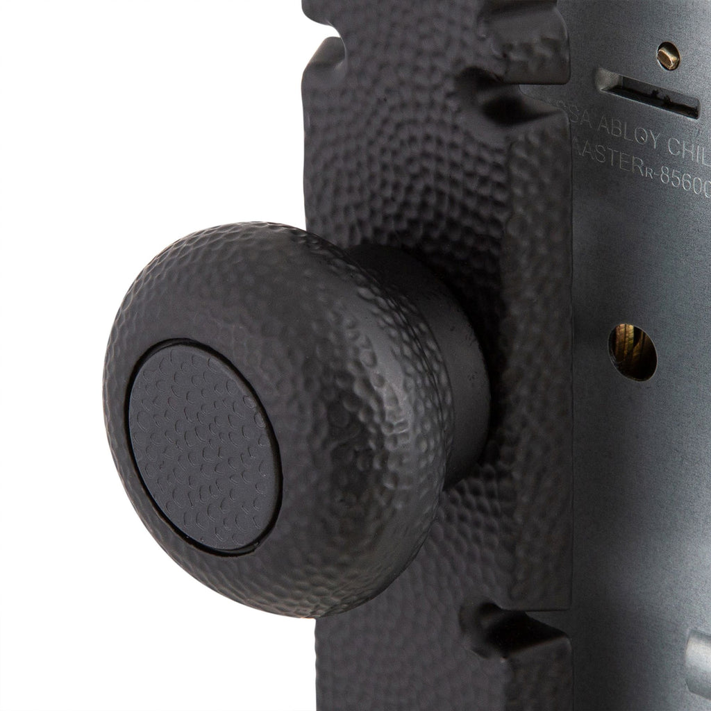 Cerradura Embutida Rústica B60 Acceso Negra con Pomo Interior y Tirador Exterior