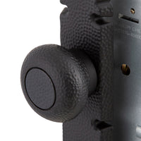 Cerradura Embutida Rústica B60 Acceso Negra con Pomo Interior y Tirador Exterior