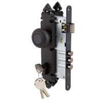 Cerradura Embutida Rústica B60 Negra de Oficina
