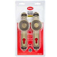 Cerradura Embutida Barroca B60 Bronce de Acceso con Pomo Exterior Fijo