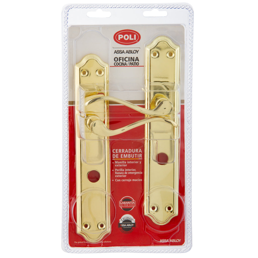 Cerradura Embutida Anna B40 Bronce de Baño