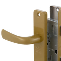 cerradura para puerta interior color bronce e inox