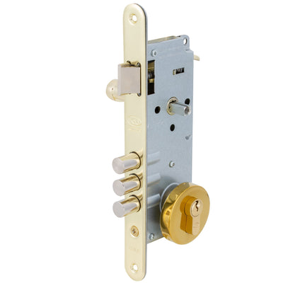 Cerradura Embutida Anna B40 Bronce para Puerta de Acceso Derecha con Manilla Interior