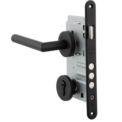 cerradura para puerta principal color negro