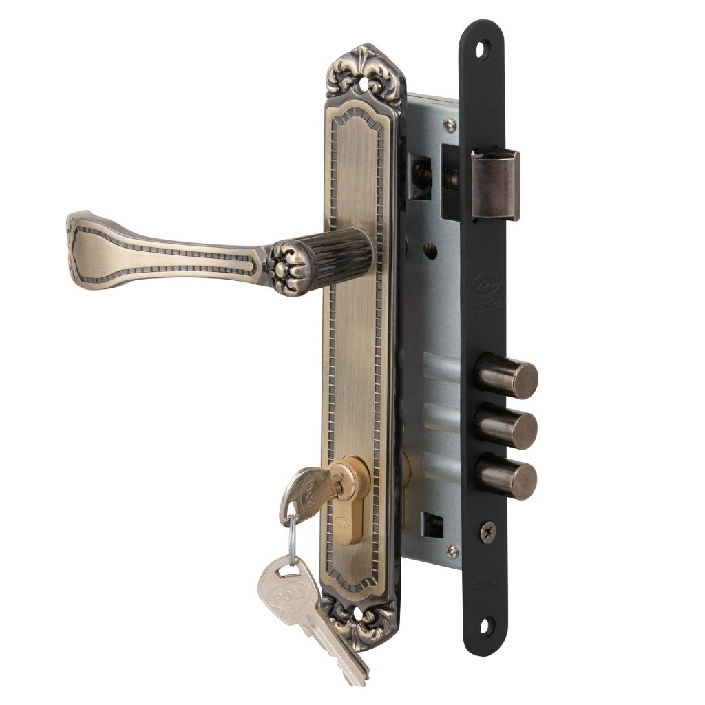 Cerradura Embutida Barroca B40 Acceso 1/2 Manilla reversible