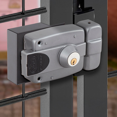 Cerradura Sobreponer Eléctrica Poli 3010 Cilindro Ajustable