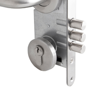 Cerradura Embutida Poli Monaco B40 para Oficina/Dormitorio Inoxidable