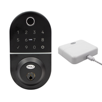 NUEVO Pack Cerrojo Digital Inteligente Poli Smart 1100 Negro Apertura Huella, Tarjeta y Código
