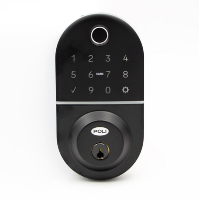 NUEVO Cerrojo Digital Inteligente Poli Smart 1100 Negro Apertura Huella, Tarjeta y Código