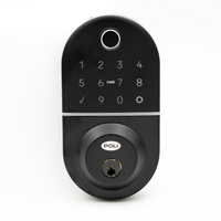NUEVO Pack Cerrojo Digital Inteligente Poli Smart 1100 Negro Apertura Huella, Tarjeta y Código