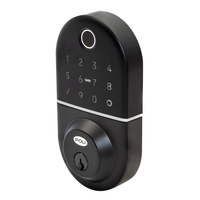 NUEVO Pack Cerrojo Digital Inteligente Poli Smart 1100 Negro Apertura Huella, Tarjeta y Código