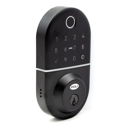 NUEVO Cerrojo Digital Inteligente Poli Smart 1100 Negro Apertura Huella, Tarjeta y Código