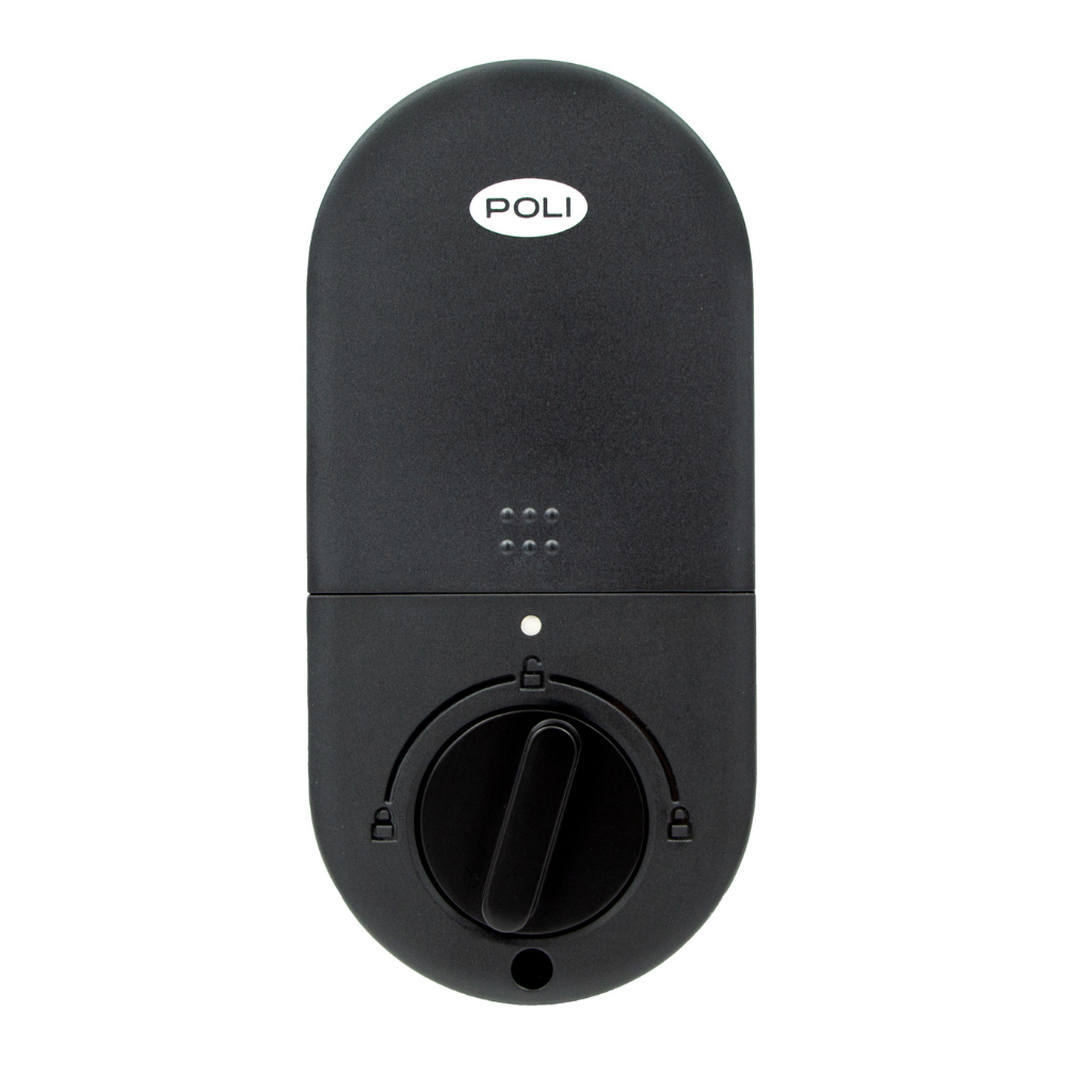 NUEVO Pack Cerrojo Digital Inteligente Poli Smart 1100 Negro Apertura Huella, Tarjeta y Código