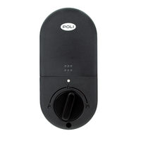 NUEVO Pack Cerrojo Digital Inteligente Poli Smart 1100 Negro Apertura Huella, Tarjeta y Código
