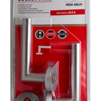 Cerradura Embutida Niza B40 Inoxidable de Oficina y Dormitorio