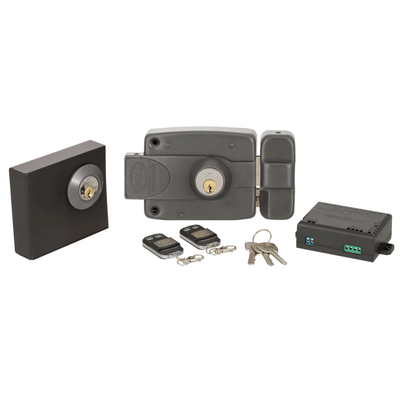 Kit Cerradura Sobreponer Eléctrica 3010 Control Remoto
