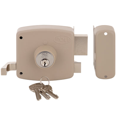 Cerradura Sobreponer Mecánica 1994 Cerrojo Macizo para Puertas de Acceso y Reja