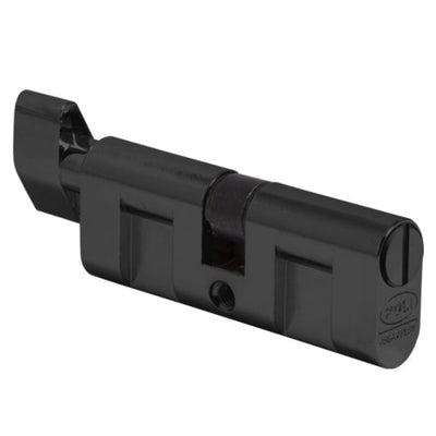 Cilindro Oval 70 mm Dormitorio 5 Pin 3Llaves/Perilla negro