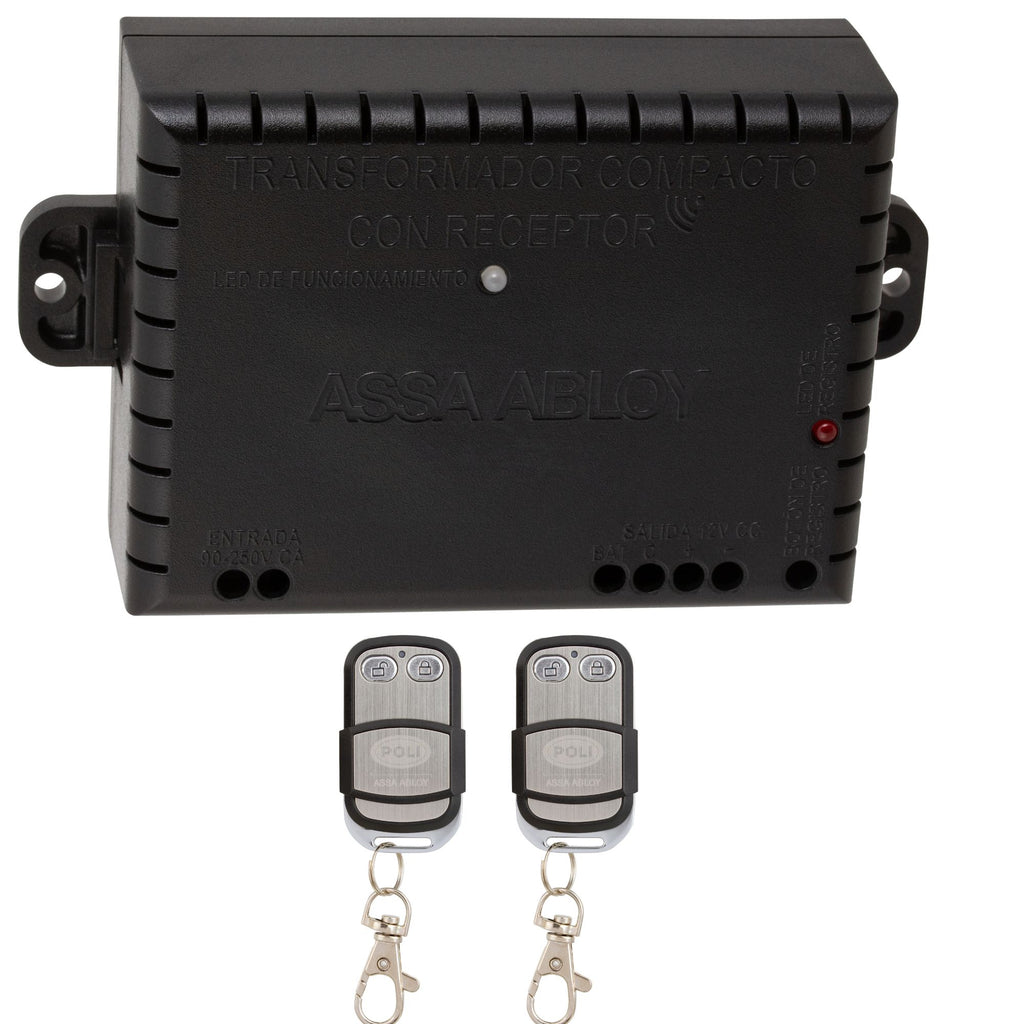 Kit Transformador con 2 Controles Remotos para Cerradura Eléctrica